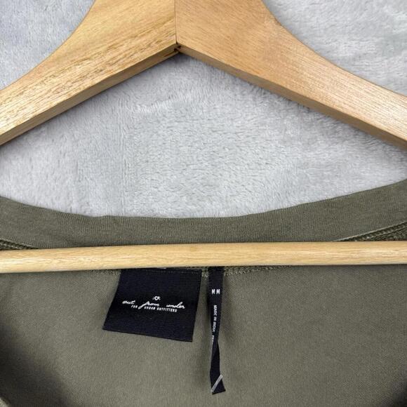 NWT Urban Outfitters Out From Under Olive Long Sleeve Cutout Crop Top Sz M Y2K - Picture 5 of 9
